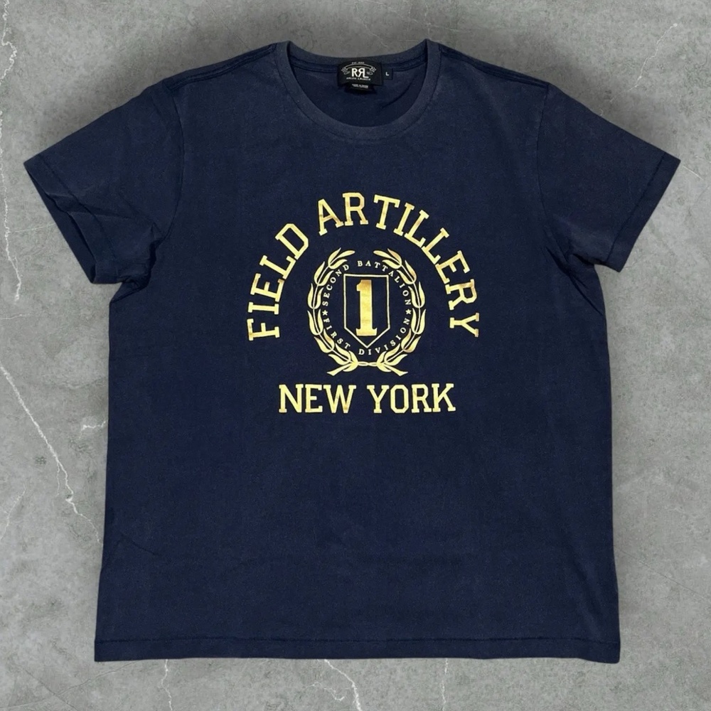 RRL Rare Graphic T-shirt Size: L Men Navy